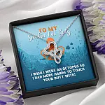 To My Smokin Hot Lady I Wish I Were An Octopus To Touch Your Butt With Double Hearts Pendant Necklace To My Smokin Hot Lady I Wish I Were An Octopus To Touch Your Butt With Double Hearts Pendant Necklace