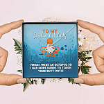 To My Smokin Hot Lady I Wish I Were An Octopus To Touch Your Butt With Love Knot Pendant Necklace