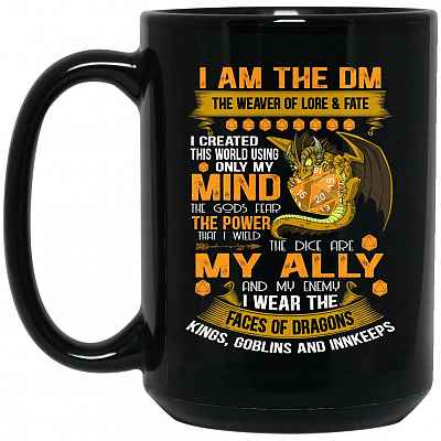 15 oz. Black Mug