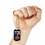 Just Here To Bang Funny 4th Of July Dog Tag Pendant Necklace - Independence Day Gifts