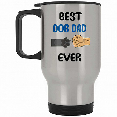 14 oz. Silver Travel Mug