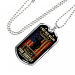 Father's Day Gifts for Veterans I Was Once Willing to Give My Life Dog Tag Pendant Necklace