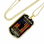 Father's Day Gifts for Veterans I Was Once Willing to Give My Life Dog Tag Pendant Necklace