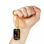 Father's Day Gifts for Veterans I Was Once Willing to Give My Life Dog Tag Pendant Necklace