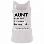 auntie tank, White, Ladies Tank Top auntie tank, White, Ladies Tank Top