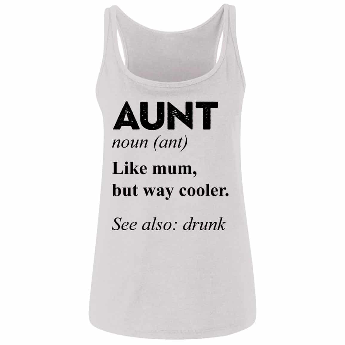 auntie tank, White, Ladies Tank Top auntie tank, White, Ladies Tank Top
