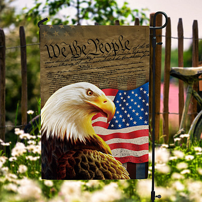 We The People American Flag Decorative Garden Flag - House Flag - 4Th Of July Flag