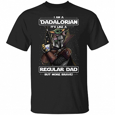 A Dadalorian t, Black, Unisex T-Shirt