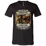Memorial Day I Was, Black, V-Neck T-Shirt