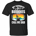 Retro My Favorite Ski T-Shirt, Black, Unisex T-Shirt