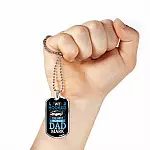 Personalized We Hooked The Best Bonus Dad Dog Tag Pendant Necklace - Bonus Dad Dog Tags