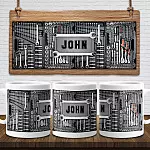 2O. Mechanic Toolbox-Sample Design 11 OZ White Mug