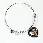 Personalized Photo My Little Girl Yesterday My Friend Today My Daughter Forever Heart Pendant Necklace