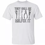 They Call Me Mr Fix It Vintage T-Shirt, White, Unisex T-Shirt