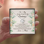 Personalized to My Daughter From Mom if Ever There Is Tomorrow Love Knot Pendant Necklace