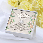 Personalized to My Daughter From Mom if Ever There Is Tomorrow Love Knot Pendant Necklace