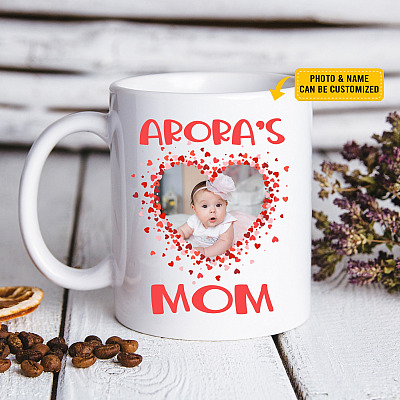 Alternative view of Personalized Baby Photo Mom Ceramic Coffee Mug - Beer Stein - Water Bottle - Color Changing Mug