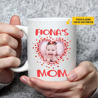 Personalized Baby Photo Mom Ceramic Coffee Mug - Beer Stein - Water Bottle - Color Changing Mug