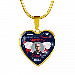 Custom Photo I Wish God Didn't Need You In Heaven I Need You Here Heart Pendant Necklace - Cardinal Memorial In Heaven Necklace