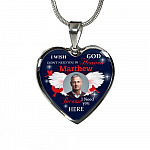 Custom Photo I Wish God Didn't Need You In Heaven I Need You Here Heart Pendant Necklace - Cardinal Memorial In Heaven Necklace