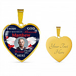 Custom Photo I Wish God Didn't Need You In Heaven I Need You Here Heart Pendant Necklace - Cardinal Memorial In Heaven Necklace