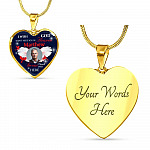 Custom Photo I Wish God Didn't Need You In Heaven I Need You Here Heart Pendant Necklace - Cardinal Memorial In Heaven Necklace