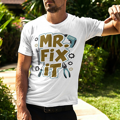 Alternative view of Mr Fix It T-Shirt - Matching Mechanic Shirts For Dad and Baby