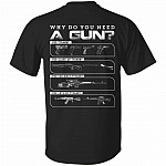 Need a Gun Shirt, Black, Unisex T-Shirt Need a Gun Shirt, Black, Unisex T-Shirt