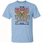 The 2nd Amendment t, Light Blue, Unisex T-Shirt The 2nd Amendment t, Light Blue, Unisex T-Shirt
