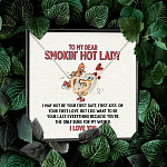 To My Dear Smokin' Hot Lady I Want to Be Your Last Everything The Only Buns Joined Interlocking Hearts Necklace To My Dear Smokin' Hot Lady I Want to Be Your Last Everything The Only Buns Joined Interlocking Hearts Necklace