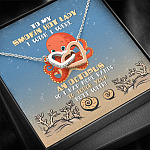 To My Smokin Hot Lady I Wish I Were An Octopus So I Had More Hands To Touch Your Butt Joined Interlocking Hearts Necklace