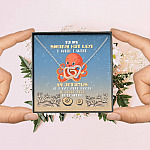 To My Smokin Hot Lady I Wish I Were An Octopus So I Had More Hands To Touch Your Butt Joined Interlocking Hearts Necklace