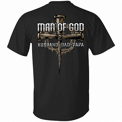 Man Of God t, Black, Unisex T-Shirt