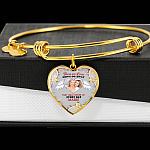 Custom Photo Those We Love Don't Go Away They Walk Beside Us Everyday Heart Pendant Necklace Custom Photo Those We Love Don't Go Away They Walk Beside Us Everyday Heart Pendant Necklace