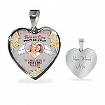 Custom Photo Those We Love Don't Go Away They Walk Beside Us Everyday Heart Pendant Necklace Custom Photo Those We Love Don't Go Away They Walk Beside Us Everyday Heart Pendant Necklace