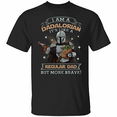 Dadalorian Shirt, Black, Unisex T-Shirt