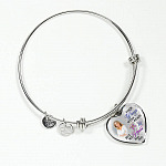 Personalized Photo Butterfly Your Wings Were Ready but My Heart Was Not Memorial Heart Pendant Necklace - Bangle