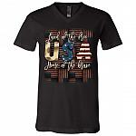 American Patriotic Gifts, Black, V-Neck T-Shirt