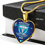 Guide My Hands And My Heart As I Care For My Patients Today Luxury Heart Pendant Necklace