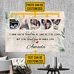 Personalized Photo Daddy I Know You've Loved Me As Long As I've Lived Framed Canvas Prints - Unframed Poster