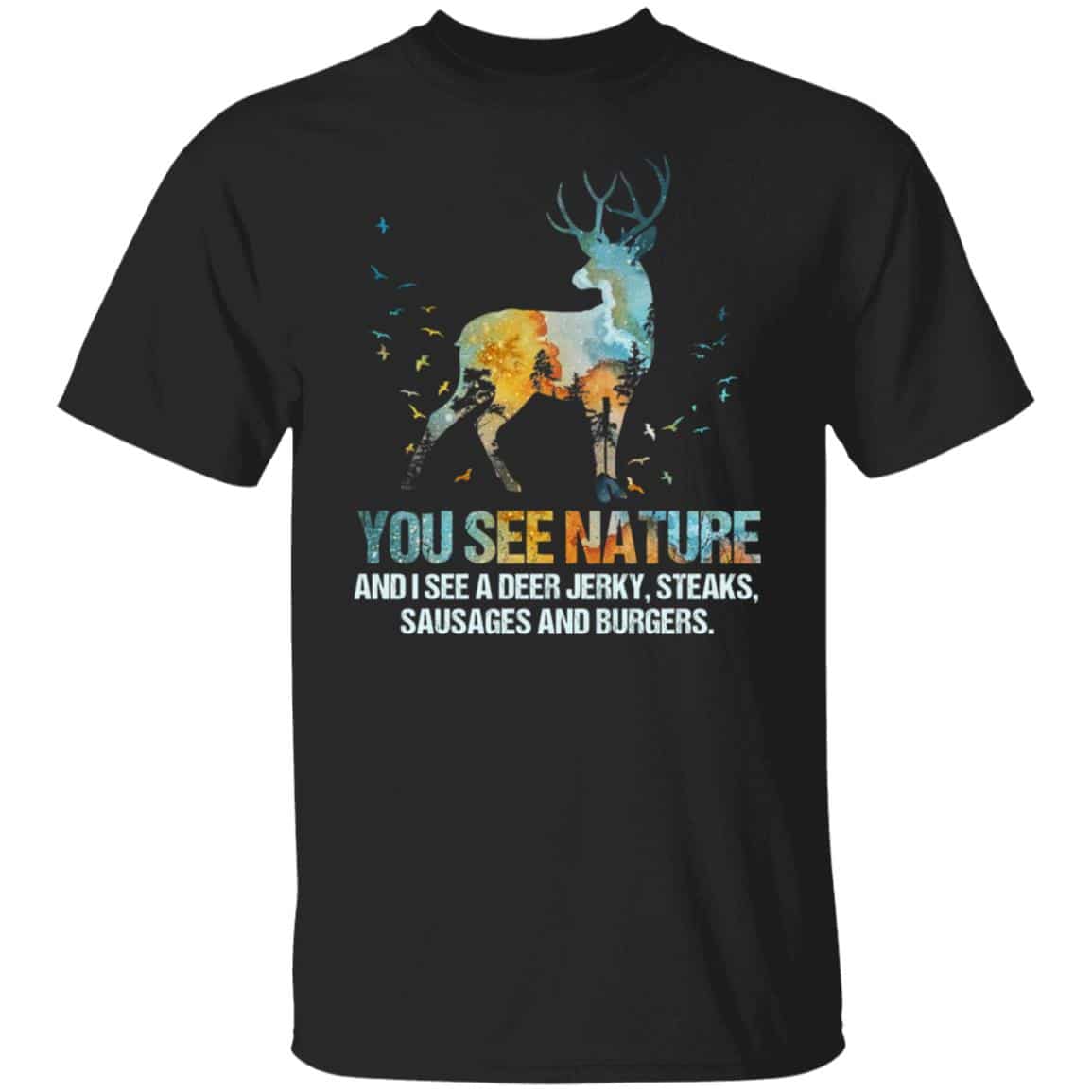 Nature Tshirt, Black, Unisex T-Shirt Nature Tshirt, Black, Unisex T-Shirt