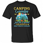 Camping Tshirt, Black, Unisex T-Shirt Camping Tshirt, Black, Unisex T-Shirt