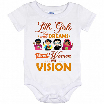 lil girls onesies, White, Baby Onesie - 12 Month