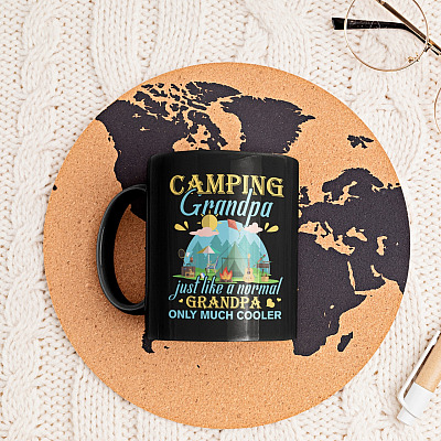Camping Grandpa Just Like a Normal Grandpa only Much Cooler Ceramic Coffee Mug
