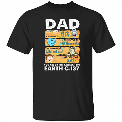 dad, Black, Unisex T-Shirt
