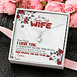 To My Smoking Hot Wife Alluring Beauty Necklace - Never Forget That I Love You Anniversary Jewelry Gift
