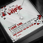 To My Smoking Hot Wife Alluring Beauty Necklace - Never Forget That I Love You Anniversary Jewelry Gift