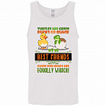 Turtles are Green Ducks Go, White, Unisex Tank Top