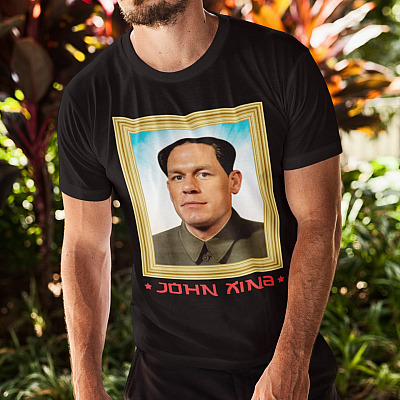 Alternative view of Funny Political Shirt John Cena Mandarin Very Sorry John Xina T-Shirt - V-Neck Tee