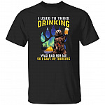I Used to Think Drinking, Black, Unisex T-Shirt